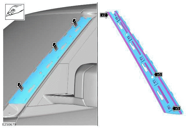 Windshield Moulding Carrier